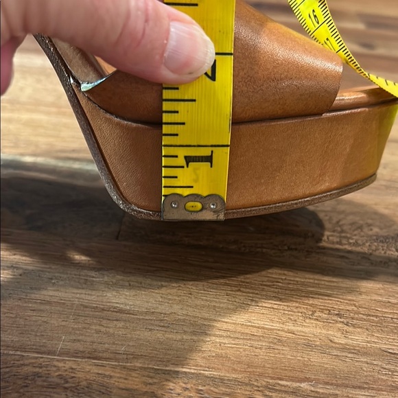 Chloe Tan Platform Sandals with Chunky Heel size 8 - Picture 13 of 15